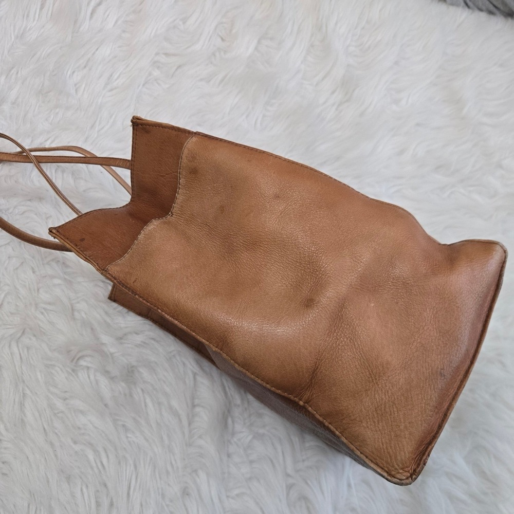 Hobo International Tan Leather Tote Bag Vintage Shoulder Bag Brown - Picture 9 of 14
